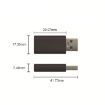 GE06 USB Data Blocker Fast Charging Connector - Gold - 4