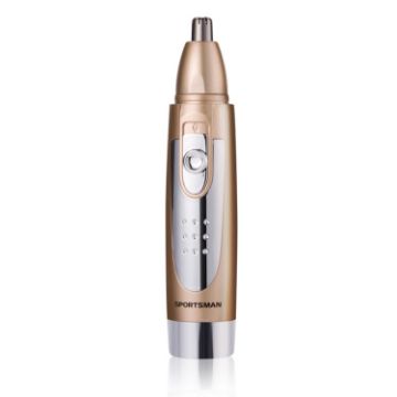 Waterproof Battery Power Nose Ear Hair Trimmer - Gold - 1