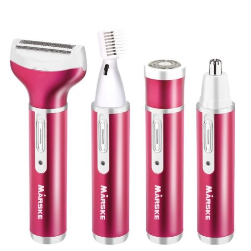 MARSKE Safe Hair Removal Electric Device - EU Plug Purple Red - 1
