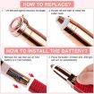 2 In 1 Eyebrow Trimmer Electric Shaver - Battery Style - 7