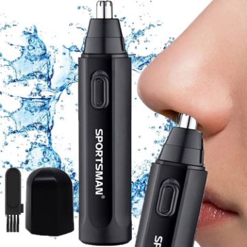 SPORTSMAN Men Electric Nose Hair Cutter, USB Charging - Black - 1