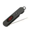 Picture of Folding Digital Meat Thermometer Probe Wireless Instant Read Kitchen Cooking Food Long Stainless Steel Probe BBQ Thermometer
