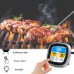 Picture of Kitchen Food Digital Display Touch Field Barbecue Thermometer Gray with White Box