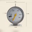 Picture of Hanging High Temperature Resistance Stainless Steel Oven Thermometer Kitchen Tools