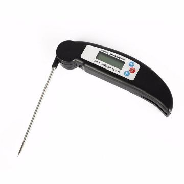 Picture of Folding Meat Thermometer Digital Kitchen Thermometer Food Cooking BBQ Probe, Random Color Delivery