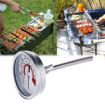 Picture of Stainless Steel Oven Thermometers BBQ Smoker Pit Grill Bimetallic Thermometer Temp Gauge Cooking Tools with Dual Display & Anti-fog Glass