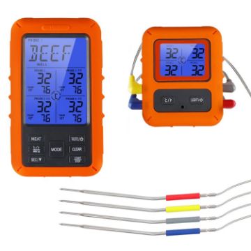 Picture of TS-TP40-A Kitchen Food Wireless Four Probe Thermometer, Probe is Waterproof