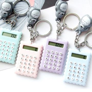 Picture of 7522 Portable Lovely Cartoon Mini Ultrathin Button Battery Calculator, Size: 5.3*3.8cm