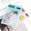 8 Digits LED Screen Calculator with Transparent Touch Pad & Solar Panel - 3