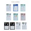8 Digits LED Screen Calculator with Transparent Touch Pad & Solar Panel - 8