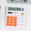 Picture of OSALO OS-837VC 12 Digits Colorful Desktop Calculator Solar Energy Dual Power Calculator (Orange)