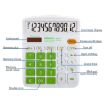 Picture of OSALO OS-837VC 12 Digits Colorful Desktop Calculator Solar Energy Dual Power Calculator (Blue)