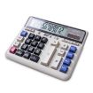 Picture of Deli 2135 Computer Keyboard Calculator Big Button Bank Office Finance Accounting Solar Calculator (White)