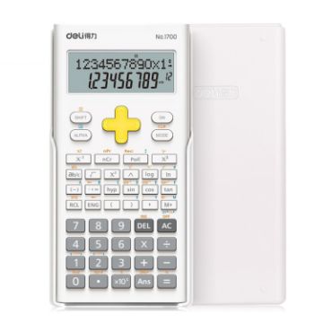 Picture of Deli 1700 Scientific Calculator Portable And Cute Student Calculator (White)