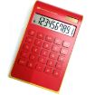 Picture of Ultra-Thin Gold Frame Solar Dual Power Arithmetic Calculator (Red)