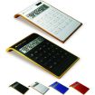 Picture of Ultra-Thin Gold Frame Solar Dual Power Arithmetic Calculator (White)