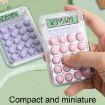 Picture of Small Silent Simple Calculator Mini Candy Dormitory Student Office Exam Tool (Pink)