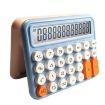 Picture of 12-digit Mechanical Keyboard Calculator Cute Big Buttons Calculator (Girl Pink)
