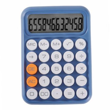Mechanical Keyboard Calculator - Navy Blue - 1