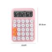 Picture of 12-digit Mechanical Keyboard Calculator Office Student Exam Calculator Display (White Black)
