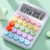 Picture of 12-Bit Dopamine Flex Keyboard Calculator Candy Color Office Student Calculator (Moonlight White)