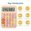 Picture of 12-Bit Dopamine Flex Keyboard Calculator Candy Color Office Student Calculator (Moonlight White)