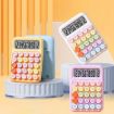 Picture of 12-Bit Dopamine Flex Keyboard Calculator Candy Color Office Student Calculator (Sky Blue)