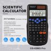 Picture of OSALO 240 Functions LCD Screen Solar Dual Power Supply Plug-in Teaching Calculator