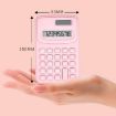 Small Solid Color Calculator Dormitory Student Office Exam Tool - Purple - 3