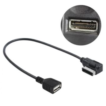 Picture of Multimedia Digital Audio AMI to USB Adapter Cable for Audi (Black)