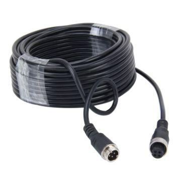 Picture of 15m M12 4P Aviation Connector Video Audio Extend Cable for CCTV Camera DVR