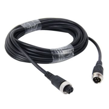 Picture of 5m M12 4P Aviation Connector Video Audio Extend Cable for CCTV Camera DVR