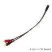 Picture of Car AV Audio Video 1 Female to 2 Male Copper Extension Cable Wiring Harness, Cable Length: 26cm