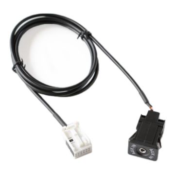 Car RD45 RD4 AUX Audio Adapter Cable for Citroen C2/C5/Peugeot 307/408/508 - 1