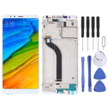White TFT LCD Screen for Xiaomi Redmi 5 Digitizer Full Assembly - 1