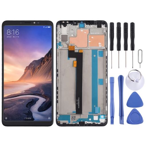 Black TFT LCD Screen for Xiaomi Mi Max 3 Digitizer Full Assembly - 1
