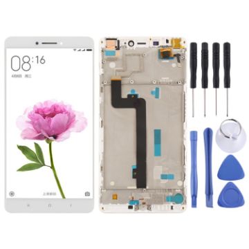 Xiaomi Mi Max TFT LCD Screen Digitizer Full Assembly with Frame - White - 1