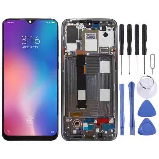 OLED LCD Screen for Xiaomi Mi 9 Digitizer Full Assembly (Black) - 1