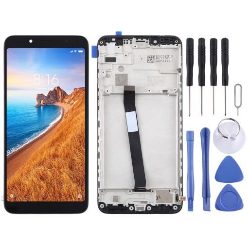TFT LCD Screen for Xiaomi Redmi 7A Digitizer Full Assembly - Black - 1