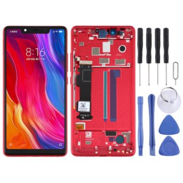 LCD Screen for Xiaomi Mi 8 SE with Digitizer - Red - 1