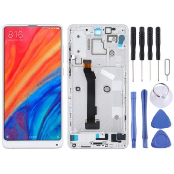 LCD Screen and Digitizer Assembly for Xiaomi MI Mix 2S - White - 1