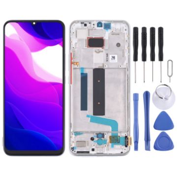 AMOLED LCD Screen for Xiaomi Mi 10 Lite 5G - Silver - 1
