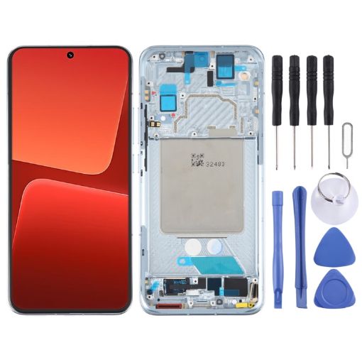 AMOLED LCD Screen For Xiaomi 13 Digitizer Full Assembly (Blue) - 1