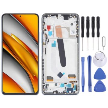 OLED LCD Screen For Xiaomi Poco F3 Digitizer Full Assembly (Blue) - 1
