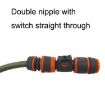 Picture of 3PCS Double Nipple Wrap With Switch Double Pass Standard Direct Connect With Valve Fast Connection (Black)