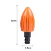 Picture of Water Rocket Washer Garden Hose Cleaning Head Drainage Trench Pressure Washer (Brown)