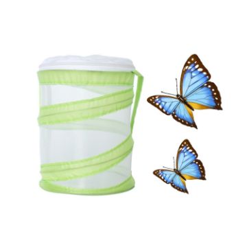 Picture of Foldable Butterfly Insect Cage Small Feeding Cage (Green)