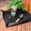 Picture of Balcony Green Planting Pot Rolling Basin Mat Home Gardening Seed Planting Waterproof Flower Pad Replacement Operation Pad (V2.0 Black)