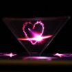 3D Pyramid Magic Projection Film - 10 PCS - Holographic Mobile Phone Projection - 6