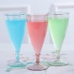 Champagne Wine Glasses Set + Wine Bottle - Transparent Green - 8